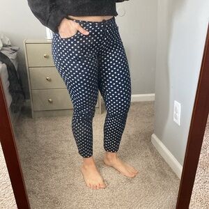 Polka Dot Navy Blue Pants